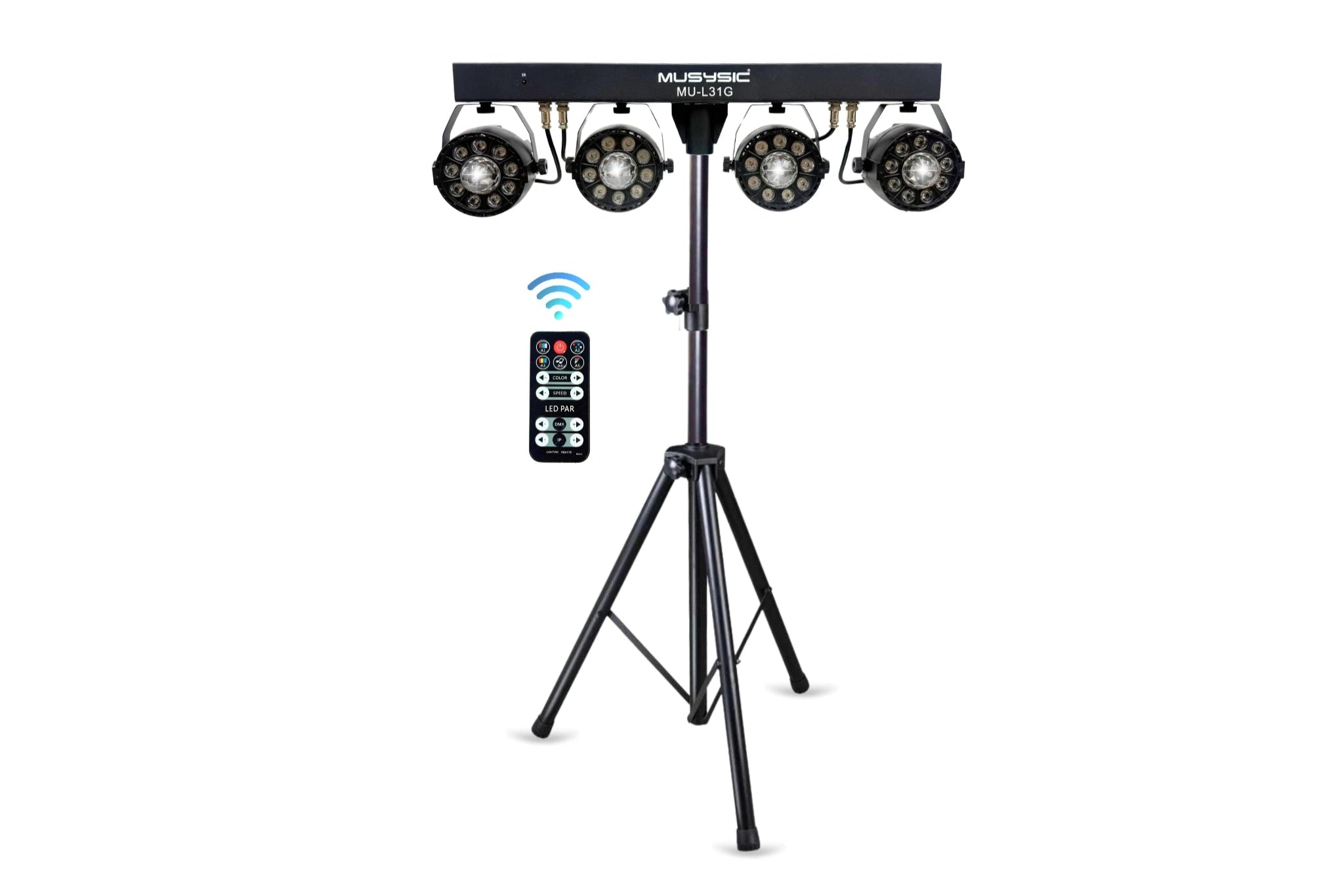 MUSYSIC MU‑L31G LED PAR Light – 36×1W RGBW, DMX512, Auto/Sound Modes