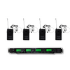 4 Channel UHF Lapel Lavalier Headset Wireless Microphone System MU-U4-LL