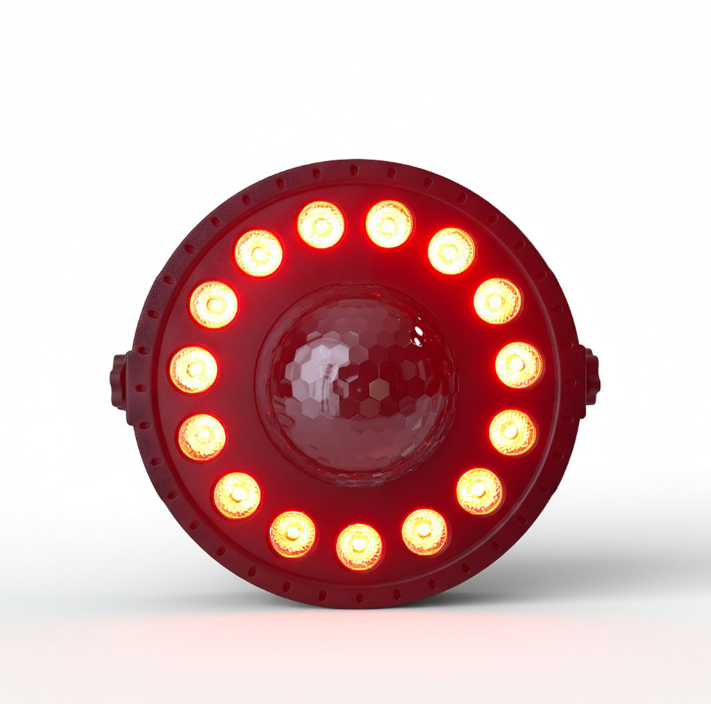 MUSYSIC MU‑LVS39 LED Effect PAR Light – 15×1.5W RGB LEDs + 4×3W RGBW Gobo Flower, 12‑Channel DMX, Auto/Sound/Master‑Slave/IR Remote