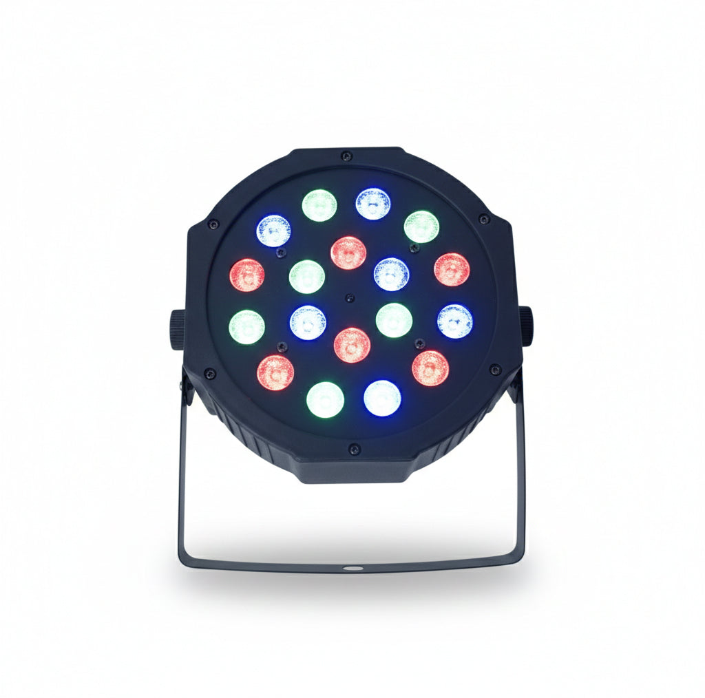 MUSYSIC MU‑L162 LED PAR Light – 18/36×1W RGB, 7/4‑Channel DMX, Auto/Sound/Strobe Modes