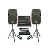 2000W PA System 6Channel Mixer 10 inch Speakers