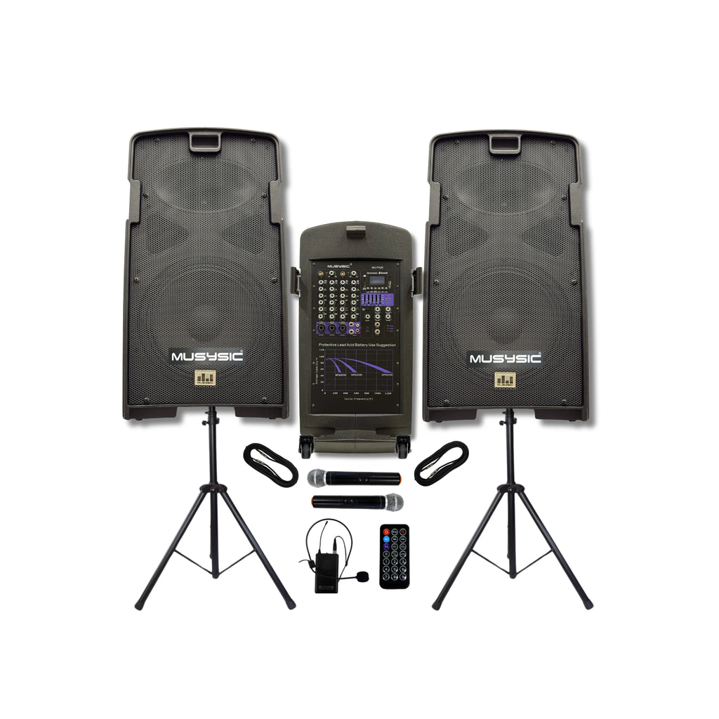 2000w portable bluetooth pa system