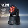 MUSYSIC MU‑L14 Mini Moving Head Wash Light – 7×10W RGBW LEDs, 9/14‑Channel DMX, Auto/Sound/Master‑Slave