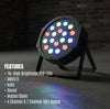 MUSYSIC MU‑L162 LED PAR Light – 18/36×1W RGB, 7/4‑Channel DMX, Auto/Sound/Strobe Modes