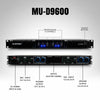 MUSYSIC MU‑D9600 Professional 4‑Channel Power Amplifier – 4×1000W @ 4Ω, LPF, Stereo/Parallel/Bridge Modes, 1U Rackmount