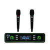 2 channel uhf wireless microphones with receiver
