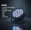 MUSYSIC MU‑L100II LED PAR Light – 54×1W RGBW, 8‑Channel DMX, Auto/Sound/Strobe Modes