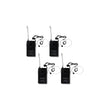 4 Channel UHF Lapel Lavalier Headset Wireless Microphone System MU-U4-LL
