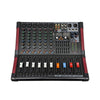 2000W PA System 6 Channel Mixer 15" Speakers Wireless Mics