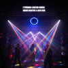 MUSYSIC MU‑LVS39 LED Effect PAR Light – 15×1.5W RGB LEDs + 4×3W RGBW Gobo Flower, 12‑Channel DMX, Auto/Sound/Master‑Slave/IR Remote