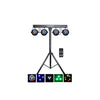 4-Par Stage LED Lights DJ Band DMX System & Stand MU-L31A