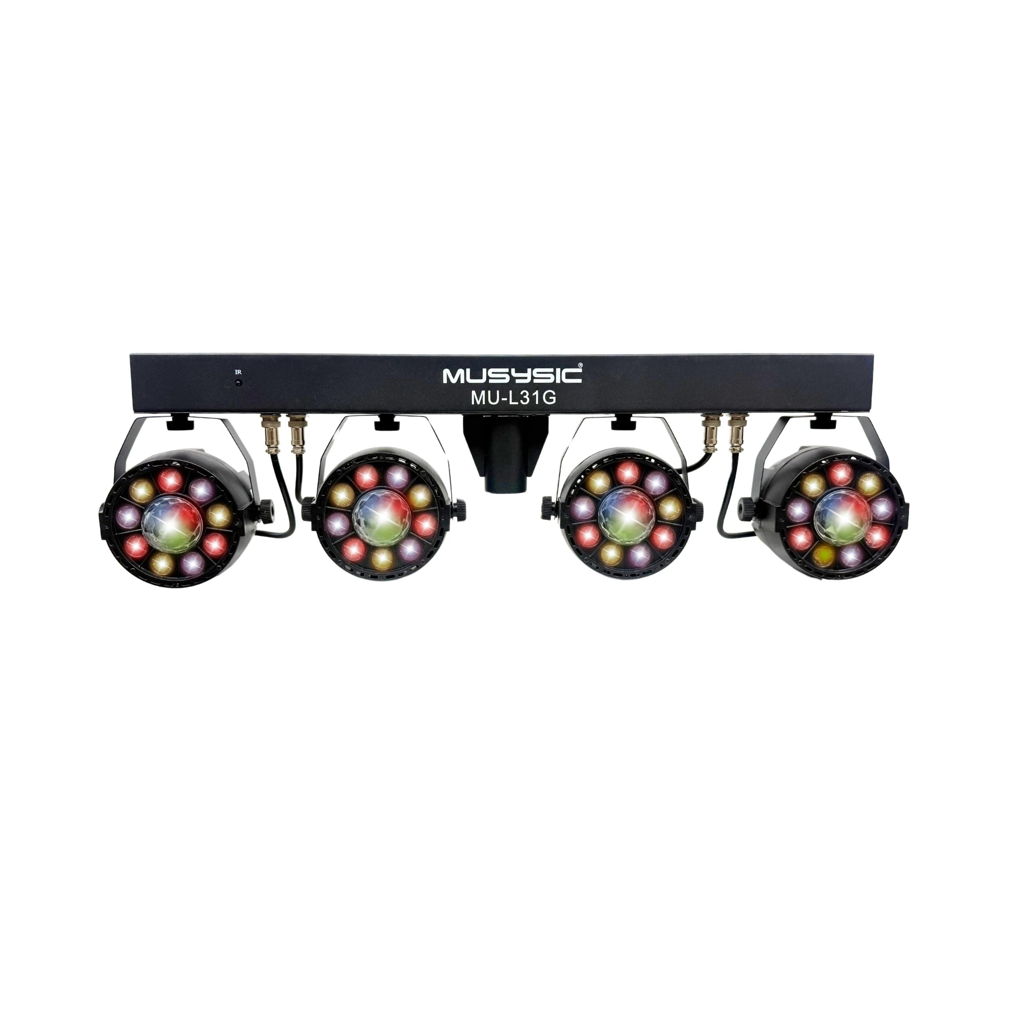4-Par Stage LEDs Lights DJ Band DMX System & Stand
