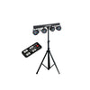  Professional 4-Par Stage LEDs Lights DJ Band DMX System & Stand
