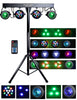 4-Par Stage LEDs Lights with stand