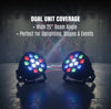 MUSYSIC MU‑L99 LED PAR Lights (Pair) – 12×1W RGBW, 8‑Channel DMX, Auto/Sound/Static/Strobe Modes