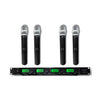 4 Channel Professional UHF Handheld Wireless Microphone System