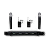 4 channel vhf wireless microphones system