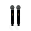 Professional 2000W 15" PA System Speaker 2 UHF Wireless Mics LED Light MU-U15PA