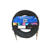 Professional audio cable with a label on a white background