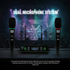 MUSYSIC MU-MF5U2 Dual UHF Wireless Microphone System with 2 Handheld Mics, 100 Channels & LCD Receiver (500–580 MHz)