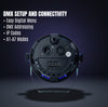 MUSYSIC MU‑L99C LED PAR Lights (Pair) – 9×1W RGB, 8‑Channel DMX, Auto/Sound/Strobe Modes
