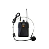 Professional 2000W 15" PA System Speaker 2 UHF Wireless Mics LED Light MU-U15PA