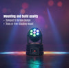 MUSYSIC MU‑L14 Mini Moving Head Wash Light – 7×10W RGBW LEDs, 9/14‑Channel DMX, Auto/Sound/Master‑Slave