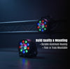 MUSYSIC MU‑L99C LED PAR Lights (Pair) – 9×1W RGB, 8‑Channel DMX, Auto/Sound/Strobe Modes