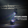 MUSYSIC MU‑L99 LED PAR Lights (Pair) – 12×1W RGBW, 8‑Channel DMX, Auto/Sound/Static/Strobe Modes