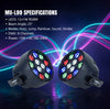 MUSYSIC MU‑L99 LED PAR Lights (Pair) – 12×1W RGBW, 8‑Channel DMX, Auto/Sound/Static/Strobe Modes