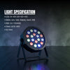 MUSYSIC MU‑L162 LED PAR Light – 18/36×1W RGB, 7/4‑Channel DMX, Auto/Sound/Strobe Modes