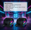 MUSYSIC MU‑L99C LED PAR Lights (Pair) – 9×1W RGB, 8‑Channel DMX, Auto/Sound/Strobe Modes