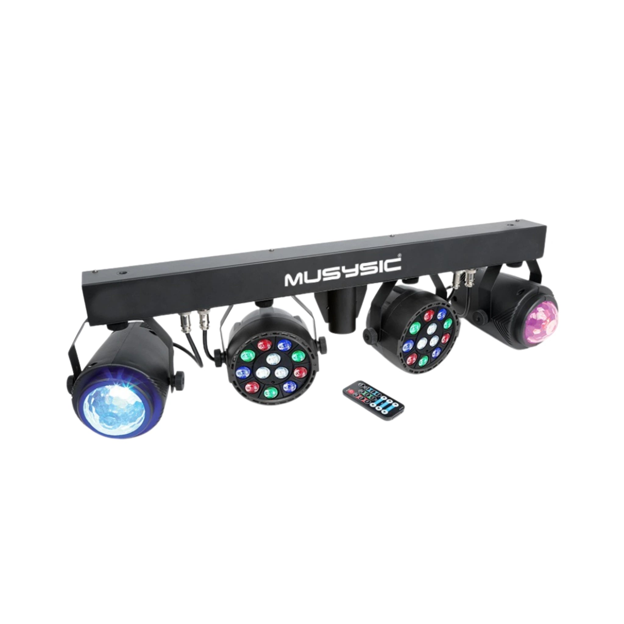 4-Par Stage LEDs Lights DJ Band DMX System & Stand