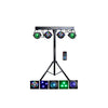 Complete Professional 4-Par Stage LEDs Lights DJ Band DMX System & Stand