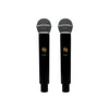 MUSYSIC MU-U12CPA Portable Column PA System with 12" Subwoofer, DSP, LED Lights & 3 UHF Wireless Mics