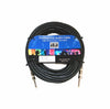 Professional audio cable with a label on a white background