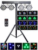 Complete Professional 4-Par Stage LEDs Lights DJ Band DMX System & Stand MU-L31D