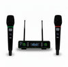 MUSYSIC MU-MF5U2 Dual UHF Wireless Microphone System with 2 Handheld Mics, 100 Channels & LCD Receiver (500–580 MHz)