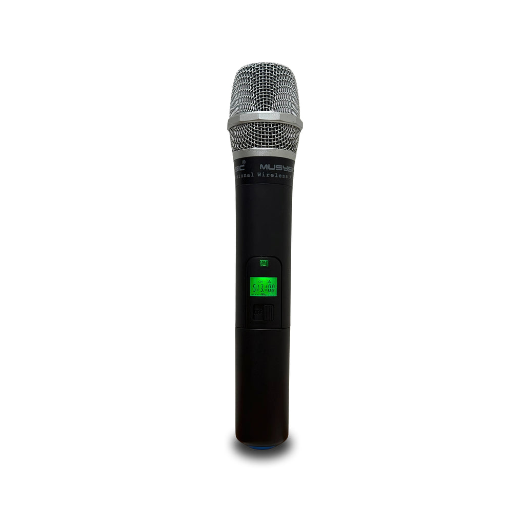 MUSYSIC® Replacement Wireless Handheld Microphone for MU‑U2 / MU‑U4 / MU‑U8 / MU‑U502M (Select Frequency)