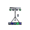 Complete 4-Par Stage LEDs Lights DJ Band DMX System & Stand MU-L31G