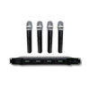 vhf 4 channel wireless microphones with receiver