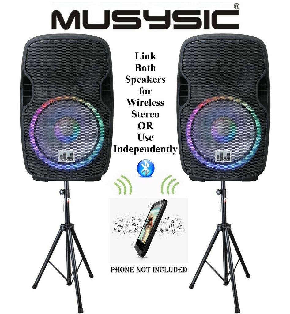 6000W Power DJ PA BT 15" Speakers