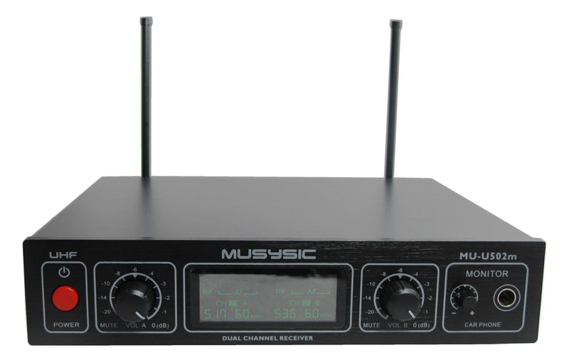 RAYHAYES Wireless Lapel Lavalier Headset Microphone UHF 4 Channel System Microphone For Videoke I.852289944