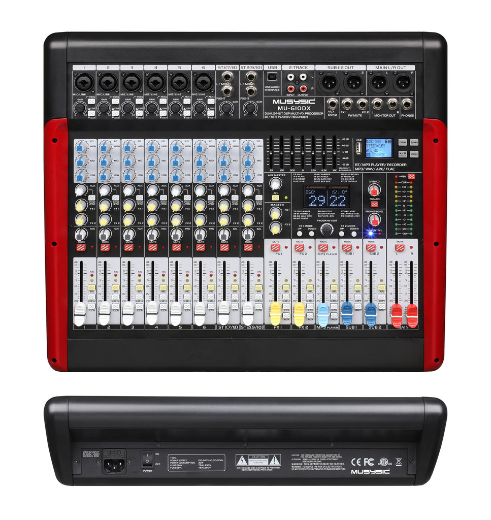 10 Channel PA Mixers 