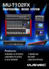 12 Channel PA Mixer with 24-bit 99 FX
