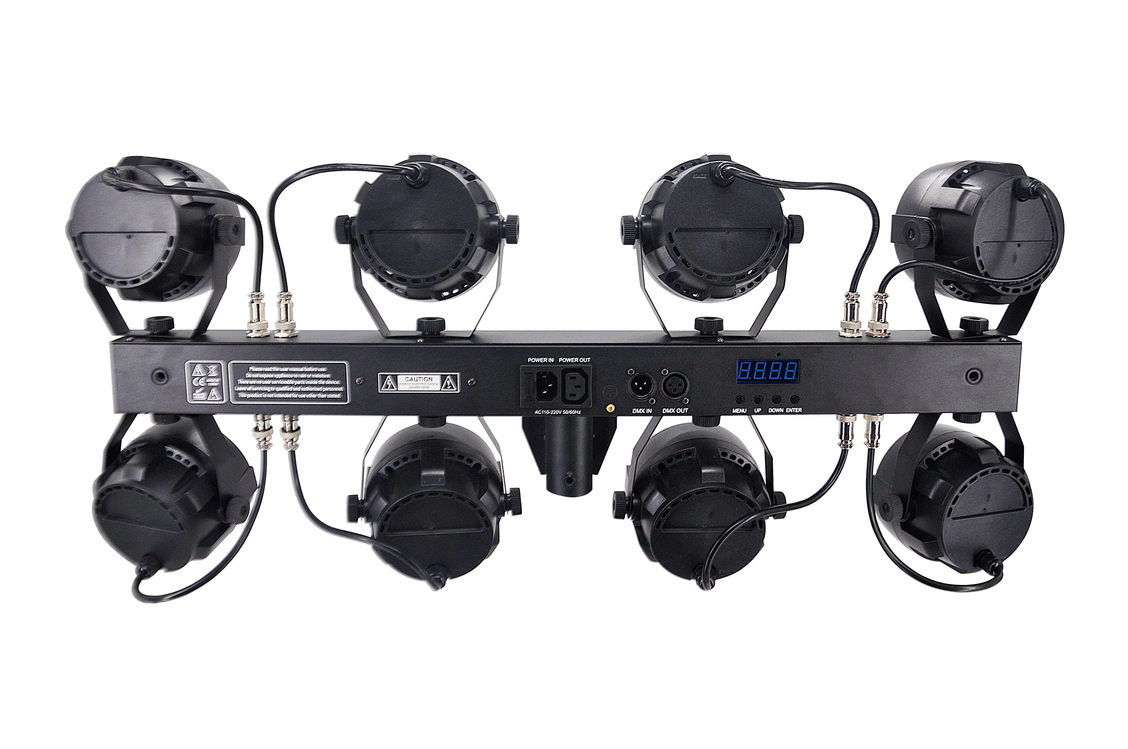 DMX照明　舞台用　8セット 8-Par Stage LED Lights DJ Band DMX System & Stand