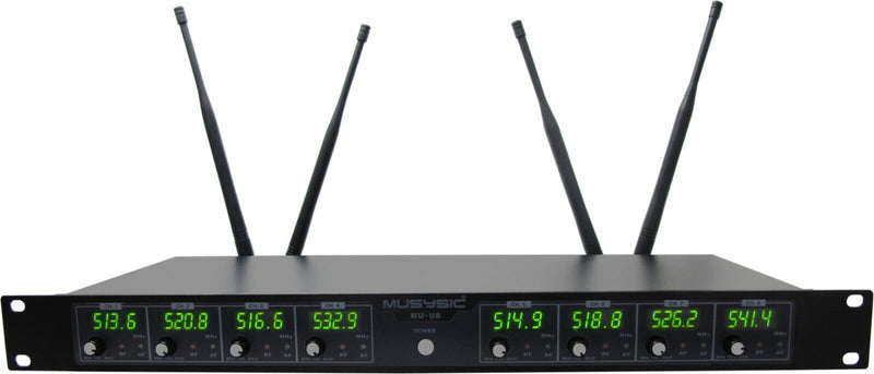 8-Channels Wireless Microphone audio transmitter