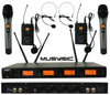 4-CH UHF Diversity Wireless Handheld Lavalier Microphone System 4x40FQ MU-UDX4HL