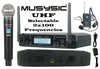 uhf wireless mics system with 200 frequencies